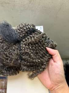 CDYHAIRVN Cabello Humano Natural Gris Sal y Pimienta de Primera Calidad, Sin Procesar, Textura Rizada, de Personas Vietnamitas Mayores - Product Image 2