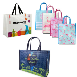 Reusable PP Non Woven Carry Tote <b>Bag</b> with Custom Logo for Supermarket Retail Packaging Factory - Product Image 6