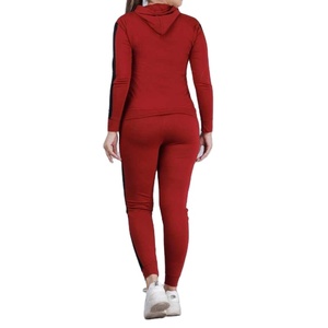 ชุดกีฬาสำหรับผู้หญิงชุดวอร์มออกกำลังกายผ้าฟลีซไซส์พิเศษโลโก้ออกแบบได้ตามต้องการ - Product Image 4