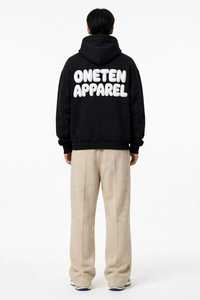 เสื้อฮู้ดดี้ผู้ชายสีดำสำหรับฤดูหนาว ยี่ห้อ Oneten Apparel แบบสวมหัวลำลอง ผ้าโพลีเอสเตอร์/คอตตอน หนานุ่ม - Product Image 3