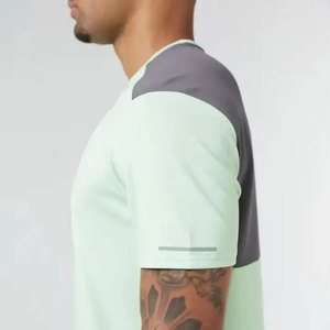 T-shirts à manches courtes et col rond bleu marine pour hommes Perfectionists, ensemble court, coupe ample, décontracté, respirant, léger, tricoté, couleur unie - Product Image 4