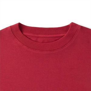 Camisetas Elegantes de Color Rojo Sólido para Hombre, Camisetas de Secado Rápido y Tela Transpirable con Servicios OEM y ODM - Product Image 5
