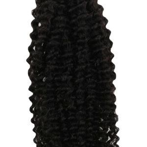 Extensions de cheveux naturels bouclés profonds à clipser, design invisible, cheveux alignés dans le sens des cuticules, pour femmes, fournisseur direct, vente en gros - Product Image 4