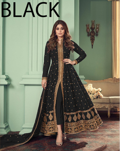 Vestido Largo Anarkali de Georgette Estilo Indio Tradicional, el Más Vendido, Hermoso Vestido de Fiesta para Mujer, Diseño de Diseñador, Listo para Usar - Product Image 5