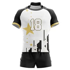 Nouveauté 2025 Ensemble d'uniformes de rugby entièrement imprimés pour hommes, respirant, antibactérien, séchage rapide, vêtements de sport de qualité supérieure - Product Image 3