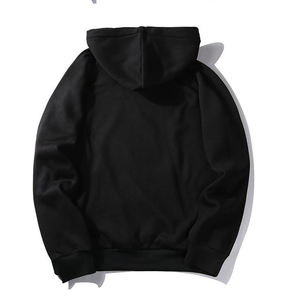Custom Winter <b>Warm</b> <b>Fleece</b> 100% Cotton Mens Pullover Hoodies Solid Color Breathable & Eco-Friendly Streetwear - Product Image 2