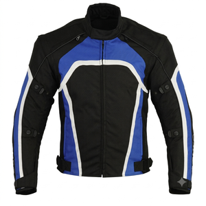Blouson de moto unisexe en cuir et textile 600D, respirant, coupe-vent, grandes tailles, personnalisable OEM ODM, vente en gros, faible MOQ - Product Image 1
