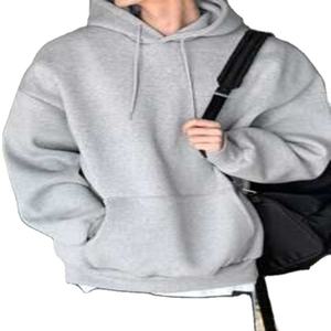 Sweat à capuche en coton gaufré 100% de qualité supérieure - Sweat à capuche texturé à fermeture éclair sur le devant pour homme - Sweat à capuche uni de style streetwear - Product Image 4