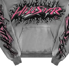Sudadera con Capucha de Invierno Personalizada con Estampado de DTF y Pedrería, Sudadera Holgada de Moda Urbana para Hombre, 100% Algodón, Calidad Premium de Fábrica - Product Image 4