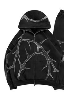 ชุดวอร์มพลอยเทียมแบบรูดซิปชุดวอร์มประดับพลอยเทียมให้ความอบอุ่นมาใหม่ - Product Image 4