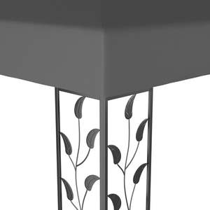 ศาลาเหล็กเคลือบผงสีดำแอนทราไซต์พร้อมซุ้มโพลีเอสเตอร์และซุ้ม - Product Image 4