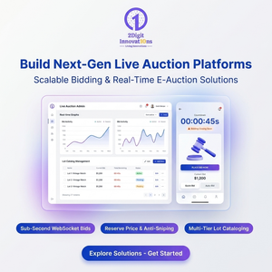 Développement d'applications d'enchères en ligne, plateforme de vente en direct et de négociation - Product Image 1
