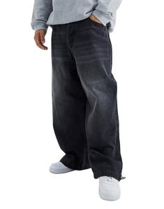 กางเกงยีนส์ขาบานสำหรับผู้ชายกางเกงยีนส์ขาบานสำหรับผู้ชายกำหนดเองได้100% ผ้าคอตตอนแนวสตรีทแวร์ขนาดใหญ่ - Product Image 1