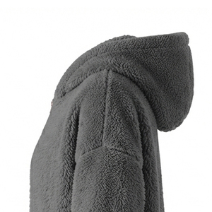 Wholesale Warm <b>Sherpa</b> Fleece Zip-Up Embroidered <b>Hoodies</b> <b>Men</b> Women Plush Soft Winter Custom Casual Streetwear Wear Outfit - Product Image 6