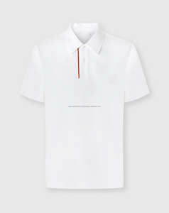Demi-manches pour homme Polo T-Shirt col personnalisé 100% coton motif solide brodé tricoté pour Polo Shirt - Product Image 2
