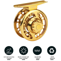 Vente en gros de moulinet de pêche CNC en aluminium 2 + 1BB portée de 100m à 200m portée de 6kg max glisser entièrement en métal pour moulinets de pêche à la mouche sur glace et en eau douce