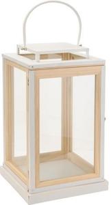 Farol de madera y vidrio de gran venta con acabado en madera natural y blanca, faroles de madera para velas para decoración exterior del hogar, personalizados - Product Image 3