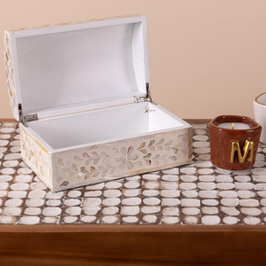 Caja de Madera Rectangular Hecha a Mano con Madreperla para Regalos de Lujo de Ramadán, Diseño Personalizado OEM ODM - Product Image 4