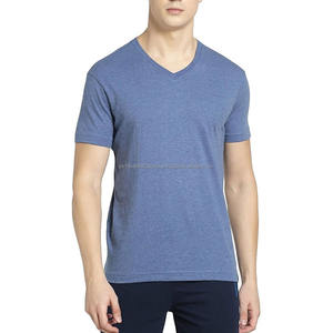 new arrival summer breathable plain dyed <b>men</b> <b>t</b> <b>shirt</b> causal <b>v</b> <b>neck</b> short sleeved quick dry Polyester Spandex tee <b>shirt</b> - Product Image 3