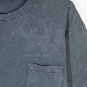 Camiseta cómoda de algodón con lavado ácido y construcción ligera para actividades al aire libre y estilo de vida diario - Product Image 6