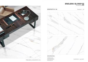 กระเบื้องพอร์ซเลนรอยัลกลอสซี่ขนาด 600x1200 มม. รูปแบบแผ่นใหญ่ พื้นผิวขัดเงาคุณภาพพรีเมียม สำหรับตกแต่งผนังและพื้นภายในและภายนอกอาคารที่ทันสมัย - Product Image 4