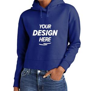 เสื้อฮู้ดดี้สีเขียวมิ้นท์พิมพ์โลโก้ตามสั่งสำหรับผู้หญิง ทรงโอเวอร์ไซส์ สไตล์สตรีทแวร์ ไหล่ตก แบบสวมหัว ผ้าฟลีซ อุ่นสบายสำหรับฤดูหนาว - Product Image 4