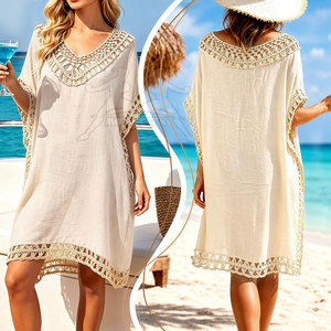 Cubierta de traje de baño suave y ligera para la playa con un estilo elegante y de primera calidad para salidas informales. - Product Image 3