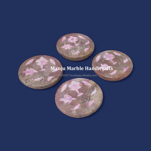 Nouvelle collection classique moderne de marque Meilleur miroir incrusté de stéatite avec nacre Forme ronde Utilisation pour la décoration de la maison et de l'hôtel - Product Image 6