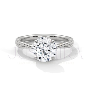 Export Quality Minimalist Round cut Diamond Ring for Everyday Wear Office Use and Elegant Styling Available Competitive price - Product Image 2