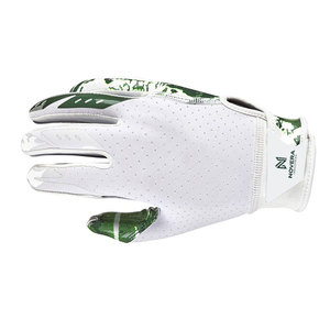 Guantes de Fútbol Americano de Cuero de Alta Calidad, Transpirables, Duraderos, de Dedo Completo, Venta al Por Mayor - Product Image 2