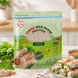 Papier de riz vietnamien pour les rouleaux de printemps frais – Sans intermédiaire d'usine, certifié FSSC, HALAL, ISO, HACCP, exporté dans de nombreux pays - Product Image 1
