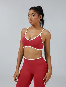 Women's 2-Piece Workout Set Seamless Yoga Leggings & <b>Cross</b>-Strap Sports Bra Gym Activewear with Matching Print Design - Product Image 5