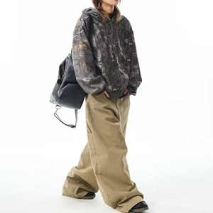 Sudadera con Capucha y Cremallera de Camuflaje RealTree Vintage de Alta Calidad, Personalizada OEM, para Mujer, Estilo Caza y Aire Libre - Product Image 5