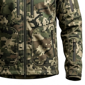 Custom Waterproof Softshell Camouflage Hunting <b>Summer</b> Outdoor Tactical <b>Jacket</b> Breathable Windproof Nylon Front Wholesale OEM - Product Image 2