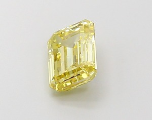 Diamant de laboratoire jaune fantaisie 1,13 carat taille émeraude VS1 EX Poli CVD, diamant de laboratoire créé en vrac, prix de gros pour la joaillerie - Product Image 3