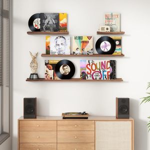 Étagère murale flottante en bois massif, étagère de présentation murale pour salon, chambre, bureau, décoration intérieure, étagères à monter - Product Image 5