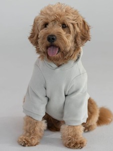 เสื้อฮู้ดสีชมพูสำหรับสุนัข ผ้าฟลีซ น่ารัก สวมใส่สบาย ใช้ได้ทุกฤดู - Product Image 2