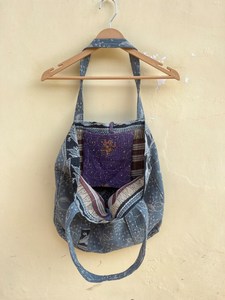 Sac fourre-tout matelassé léger de style bohème, couleur unie, grande capacité, en coton, sac à bandoulière pour femme, toutes saisons - Product Image 5