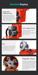 Machine à poncer les sols en béton 350 mm 3 kW électrique sans poussière pour l'époxy et le ciment, machine de polissage, distributeur en Indonésie, vente en gros - Product Image 4