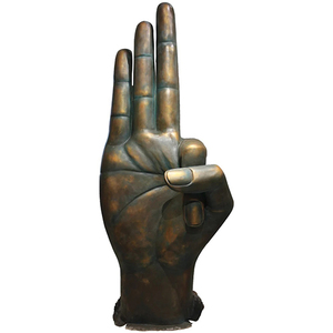 Sculpture de Mudra en Fibre de Méditation Premium pour la Décoration Intérieure, le Salon, le Yoga et le Calme Spirituel - Product Image 1