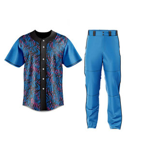 Conjunto de Uniforme de Béisbol Sublimado en Poliéster Resistente, Jersey y Pantalón Sublimados para Adultos, Ropa Deportiva - Product Image 1