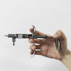 High Quality 2ml <b>Veterinary</b> <b>Syringe</b> Continuous Stainless Steel Vet Injection Gun Livestock Vaccination Tool - Product Image 1