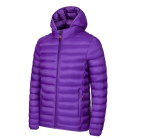 New Men's Lightweight Polyester <b>Fleece</b> Puffer <b>Jacket</b> for Winter-Breathable Casual <b>Jacket</b> Multiple Colors Stand-Up Collar Hooded - Product Image 2