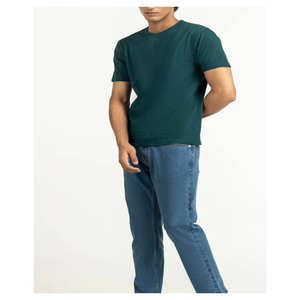 T-shirt imprimé en coton 100% pour homme, coupe ample, tricoté, 240g, col rond, manches courtes, respirant, écologique - Product Image 5