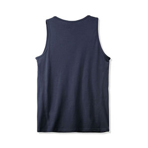 JAMEKA SPORTS JA-847 Débardeur décontracté respirant à séchage rapide pour homme, col montant, 100 % fibre de bambou, impression par transfert thermique, faible MOQ - Product Image 4
