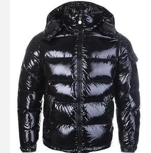 Plus Size <b>Jackets</b> Long Sleeve Short Design Shiny Padding Effect Winter Coat Puffer <b>Jacket</b> for Men - Product Image 2
