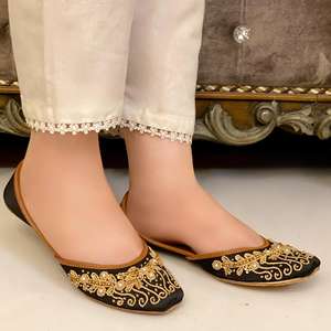 Chaussures pour filles à faible MOQ, légères, traditionnelles, Jutti, multicolores, Khussa, nouveau look, élégantes, mode, Khussas, Jutti, sandales - Product Image 2