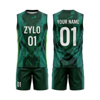 Seragam Flag Football Pria Custom 7 on 7 Jersey Tanpa Lengan Kompresi Bahan Polyester Mesh Cepat Kering