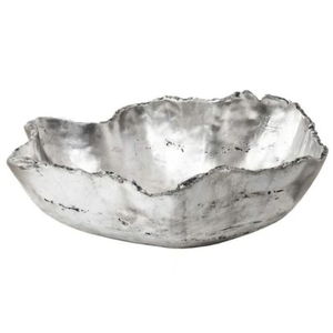 Bol rond fait main, nouveau design, qualité supérieure, métal poli avec base noire, bol de service, accessoires de cuisine pour la maison - Product Image 1
