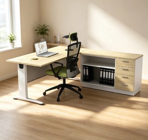 Escritorio Ejecutivo Moderno y Duradero con Superficie de Madera, Diseño Contemporáneo, Espacio de Trabajo de 6 Pies, Comercial, Ensamblaje DIY - Product Image 2